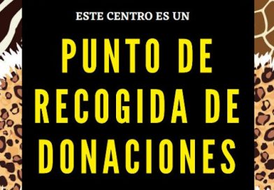Punto de recogida de donaciones para los animales